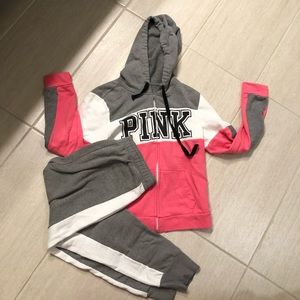 PINK JOGGING SET M
